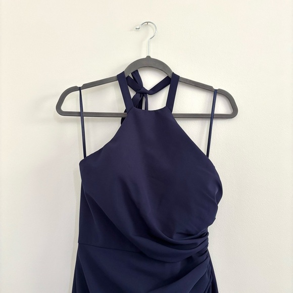 Revelry Fallon Crepe Dress In Navy Sz 6 - Picture 4 of 11